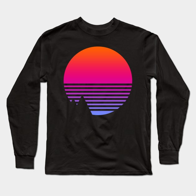 Retrowaving Life Long Sleeve T-Shirt by technofaze